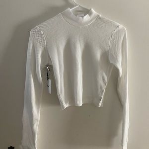 ARITZIA White Thermal Long Sleeve